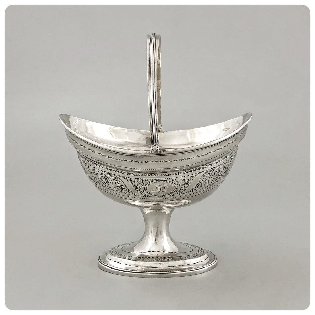 Irish Sterling Silver Divided Strainer Spoon, Michael Keating, Dublin,  1778-1779