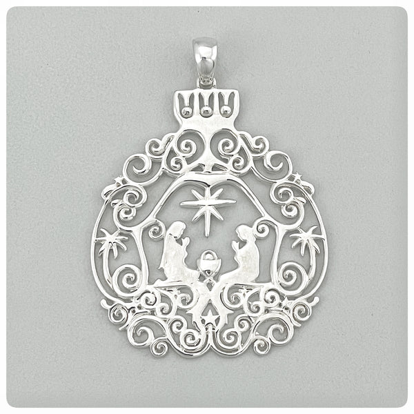 Sterling Silver Pendant / Ornament, "Nativity", Southern Gates Collection, The Cargo Hold, Charleston, New