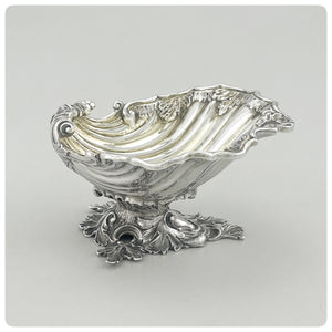 English Sterling Silver and Vermeil Salt Cellar, Hands and Company, London, 1852-1853 - The Silver Vault of Charleston