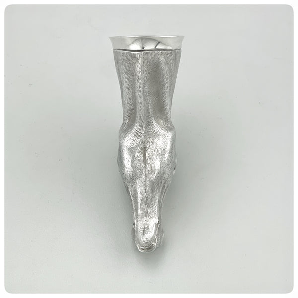 Underside, English Sterling Silver and Vermeil Jubilee Stirrup Cup, London, 1977 - The Silver Vault of Charleston