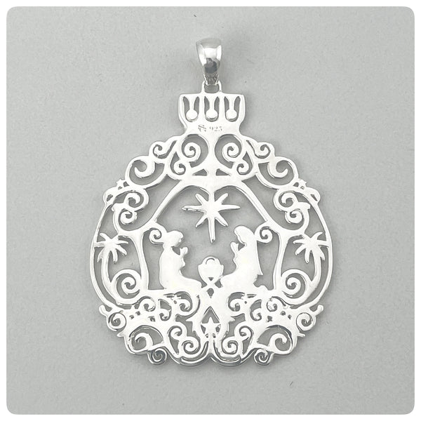 Sterling Silver Pendant / Ornament, "Nativity", Southern Gates Collection, The Cargo Hold, Charleston, New