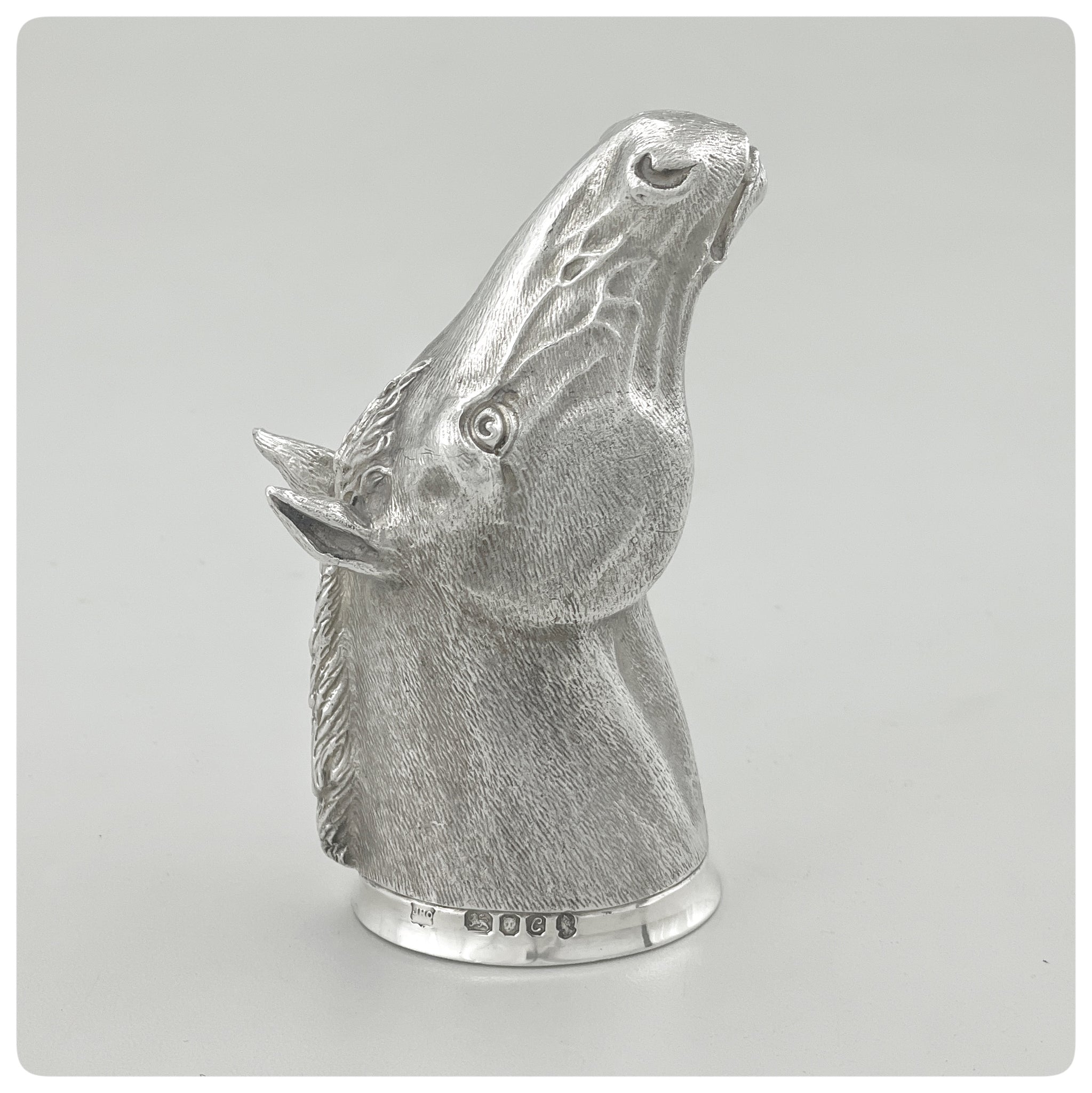 English Sterling Silver and Vermeil Jubilee Stirrup Cup, London, 1977 - The Silver Vault of Charleston