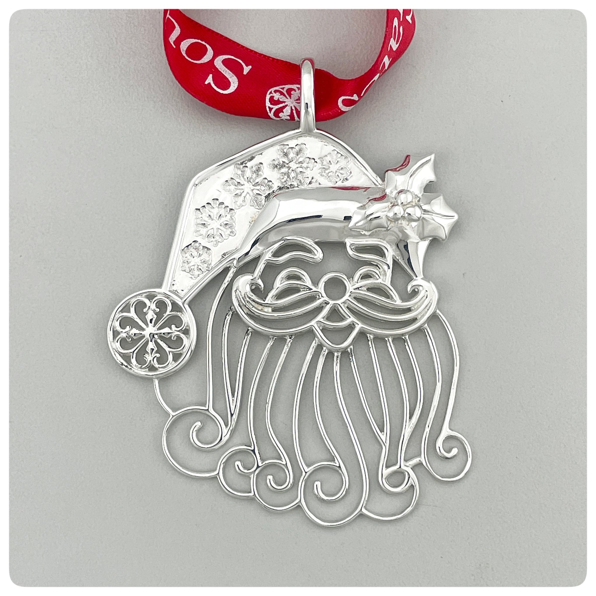 Silverplate Limited Edition Ornament, “Santa” Southern Gates Collection, The Cargo Hold, Charleston, SC, 2024